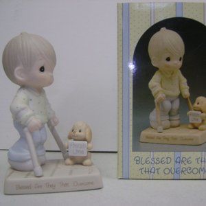 Precious Moments porcelain figurine 1987 "Blessed Our They That Over come"